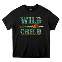 Black wild chıld serape sunflower and gemstone with arrow Heavy Core Tee - Artiststas