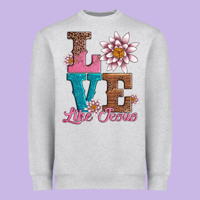 Valentines Day Love Like Jesus Heavyweight Sweatshirt Designed By Adodesignshop