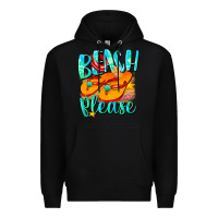 Black Beach please Premium Hoodie - NancyCooperArtShop