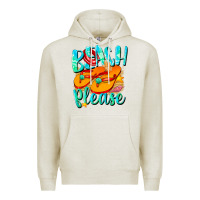 Oatmeal Heather Beach please Premium Hoodie - NancyCooperArtShop