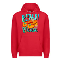 Red Beach please Premium Hoodie - NancyCooperArtShop