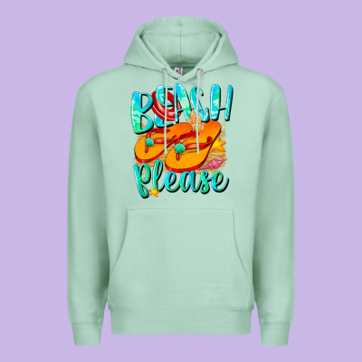 Beach Please Premium Hoodie Designed By Nancycooperartshop
