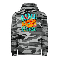 Slate Camo Beach please Premium Hoodie - NancyCooperArtShop