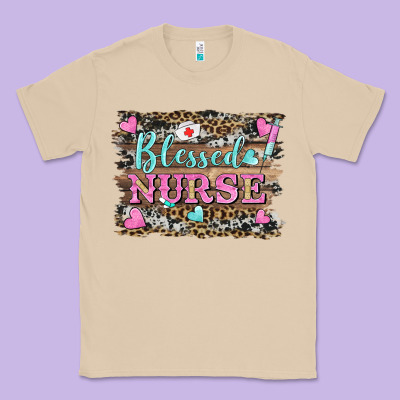 Blessed Nurse Classic Tee Designed By Barkaloodesign
