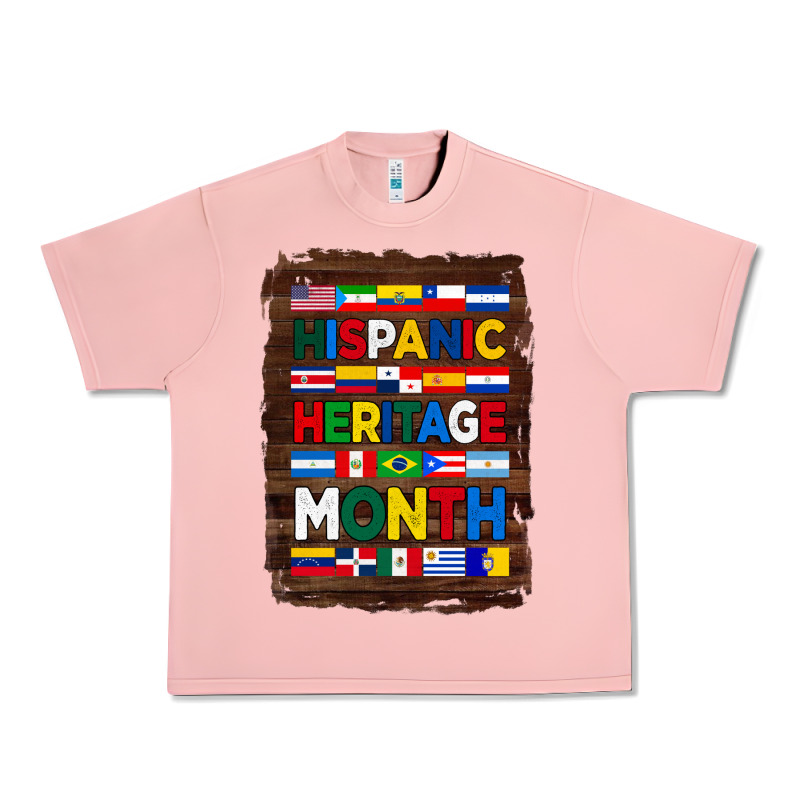 Hispanic Haritage Month Flags With Background Urban Heavy Tee by BundleAndBundleShop | Teevron