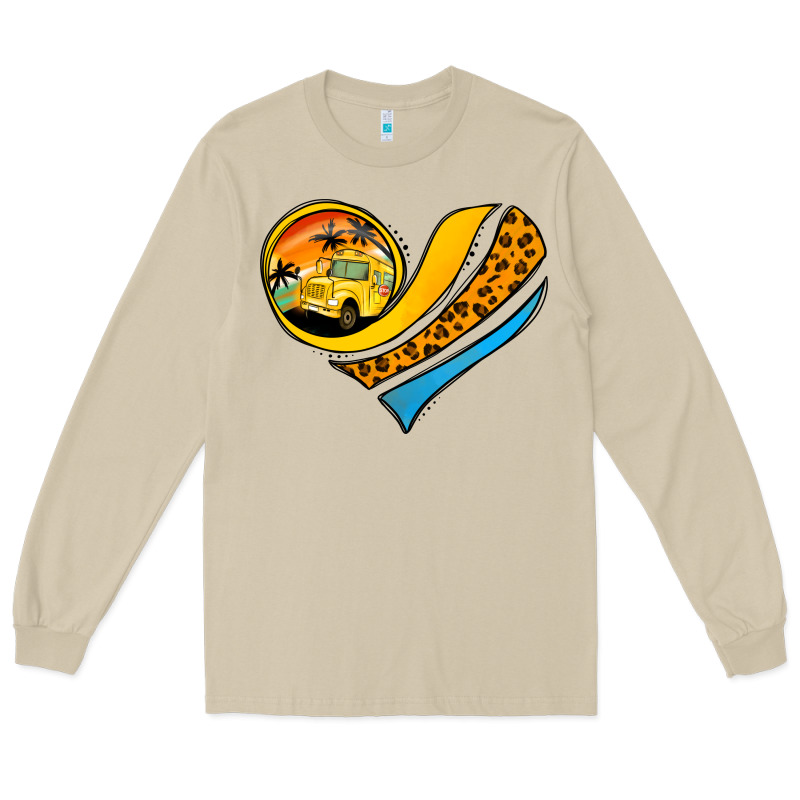 School Bus Heart Long Sleeve Tee by Jasminsmagicworld | Teevron