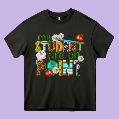 My Student Are On Point Heavy Core Tee Designed By Texasbilliewilder