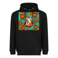 Black fall pumpkin lamb Heavyweight Hoodie - Jasminsmagicworld