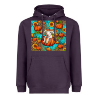 Plum fall pumpkin lamb Heavyweight Hoodie - Jasminsmagicworld