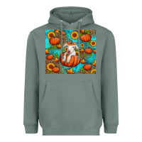 Sage fall pumpkin lamb Heavyweight Hoodie - Jasminsmagicworld