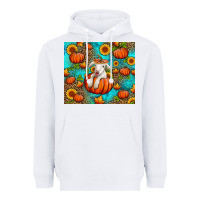 White fall pumpkin lamb Heavyweight Hoodie - Jasminsmagicworld