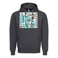 Smoke cafecito y chisme Zipper Hoodie - MaliasSmallBusiness