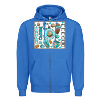 True Royal cafecito y chisme Zipper Hoodie - MaliasSmallBusiness