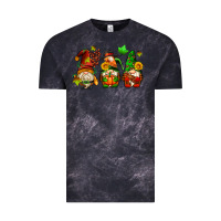 Cloud Black fall gnomes with pumpkin pie Vintage Tee - AdoDesignShop