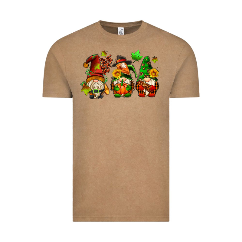 Fall Gnomes With Pumpkin Pie Vintage Tee by AdoDesignShop | Teevron