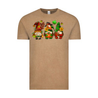 Vintage Coffee fall gnomes with pumpkin pie Vintage Tee - AdoDesignShop