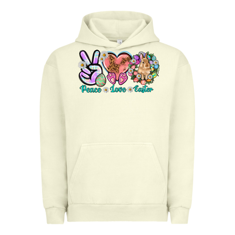 Peace Love Easter Day Urban Hoodie by HowdyJamesFarm | Teevron