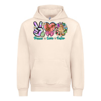 Sandshell Peace love Easter Day Urban Hoodie - HowdyJamesFarm