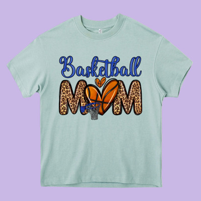 Basketball Mom Heavy Core Tee Designed By Zillion Design Studio