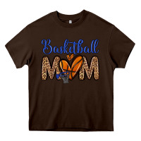 Chocolate Brown basketball mom Heavy Core Tee - Zillion Design Studio