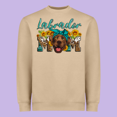 Labrador Mom Heavyweight Sweatshirt Designed By Artiststas