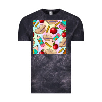 Cloud Black school seamless pattern Vintage Tee - BundleAndBundleShop