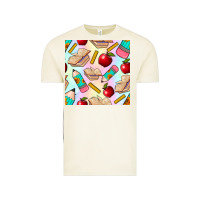 Vintage Arctic school seamless pattern Vintage Tee - BundleAndBundleShop