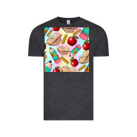 Vintage Black school seamless pattern Vintage Tee - BundleAndBundleShop
