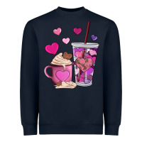 Valentines Day Heart Coffe Heavyweight Sweatshirt | Teevron