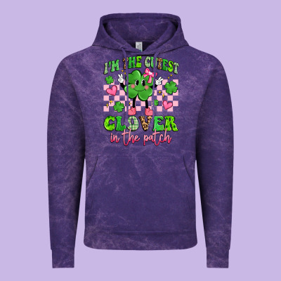 I'm The Cutest Clover In The Patch Vintage Hoodie Designed By Artiststas