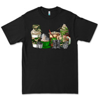 Black veteran coffee cups Premium Tee - AdoDesignShop