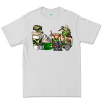 Dove Grey veteran coffee cups Premium Tee - AdoDesignShop