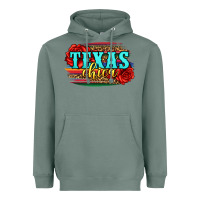 Sage Texas Chica with roses Heavyweight Hoodie - Jasminsmagicworld