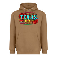 Toasted Coconut Texas Chica with roses Heavyweight Hoodie - Jasminsmagicworld