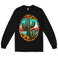 Black serape and sunflower cactus Long Sleeve Tee - Jasminsmagicworld