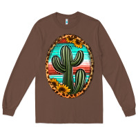 Chestnut serape and sunflower cactus Long Sleeve Tee - Jasminsmagicworld