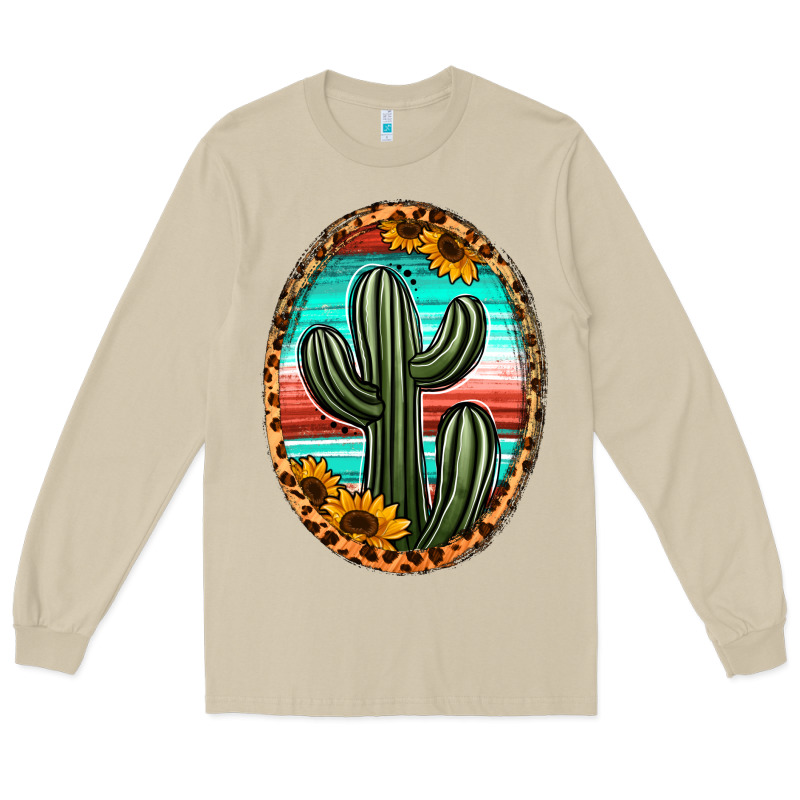 Serape And Sunflower Cactus Long Sleeve Tee by Jasminsmagicworld | Teevron