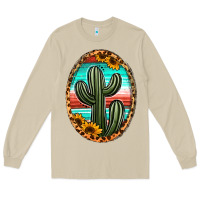 Mushroom serape and sunflower cactus Long Sleeve Tee - Jasminsmagicworld