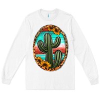 White serape and sunflower cactus Long Sleeve Tee - Jasminsmagicworld