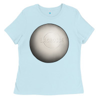 Baby Blue lacrosse ball Ladies Tee - texasbilliewilder