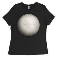 Black lacrosse ball Ladies Tee - texasbilliewilder