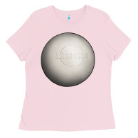 Bubblegum Pink lacrosse ball Ladies Tee - texasbilliewilder