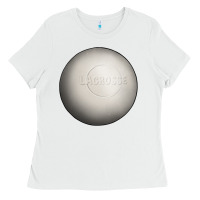 White lacrosse ball Ladies Tee - texasbilliewilder
