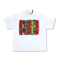White cinco de mayo vibes brushstrokes Urban Heavy Tee - Artiststas