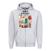 Merry Christmas Zipper Hoodie | Teevron