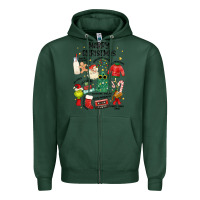 Sports Green merry christmas Zipper Hoodie - MaliasSmallBusiness