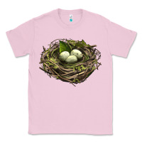 Bubblegum Pink Bird Nest With Eggs Classic Tee - LillyAllenDesigns