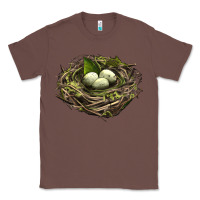 Chestnut Bird Nest With Eggs Classic Tee - LillyAllenDesigns