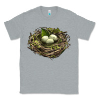 Heather Grey Bird Nest With Eggs Classic Tee - LillyAllenDesigns