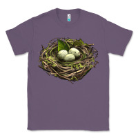 Lavender Bird Nest With Eggs Classic Tee - LillyAllenDesigns